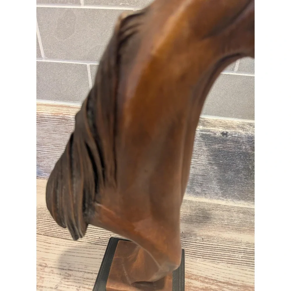 1996 Kasper Studio Design Morning Call Horse Bust Sculpture #25 Kentucky Signed